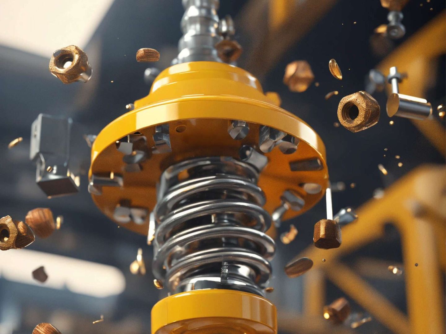 Coilover shock and spring assembly